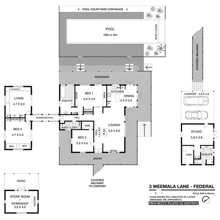 Floorplan of Homely house listing, 3 Weemala Lane, Federal NSW 2480
