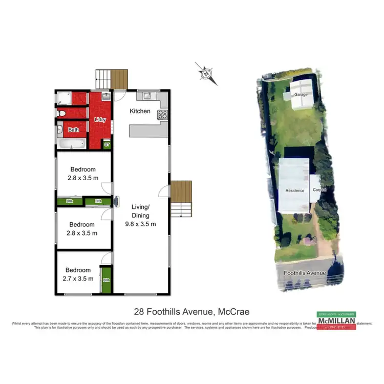Floorplan of Homely house listing, 28 Foothills Avenue, Mccrae VIC 3938