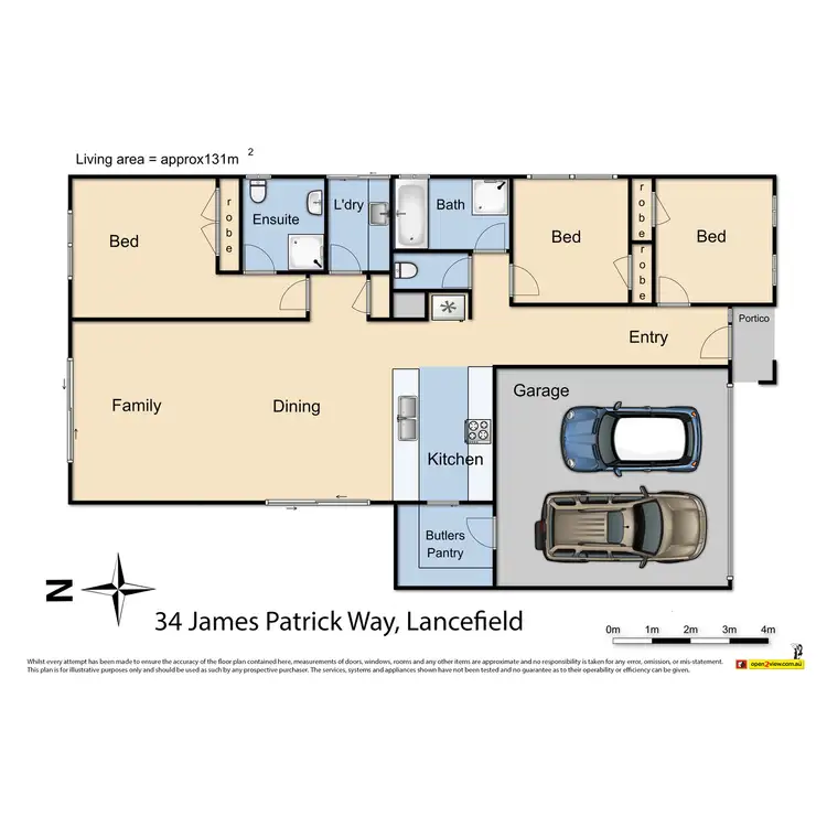Floorplan of Homely house listing, 34 James Patrick Way, Lancefield VIC 3435
