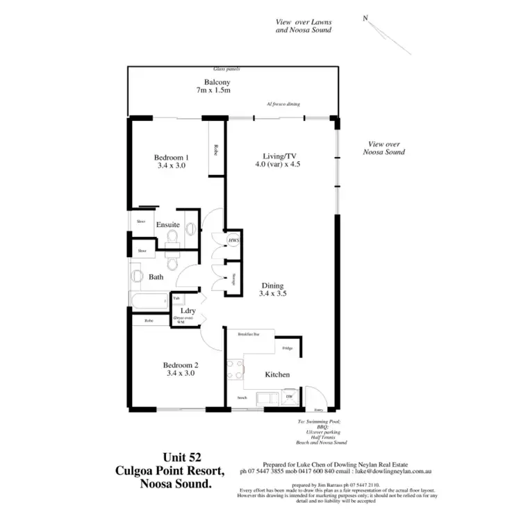 Floorplan of Homely apartment listing, 52/5 Quamby Place, Noosa Heads QLD 4567
