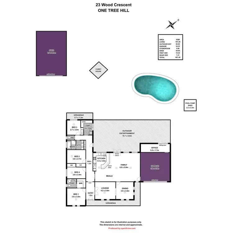 Floorplan of Homely house listing, 23 Wood Crescent, One Tree Hill SA 5114