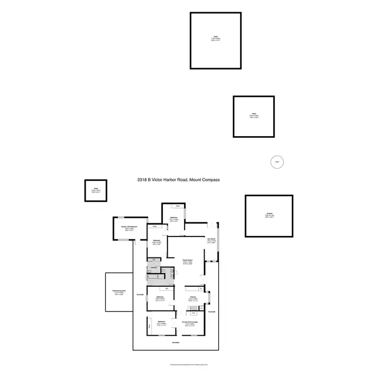Floorplan of Homely rural property listing, 2318b Victor Harbor Road, Mount Compass SA 5210
