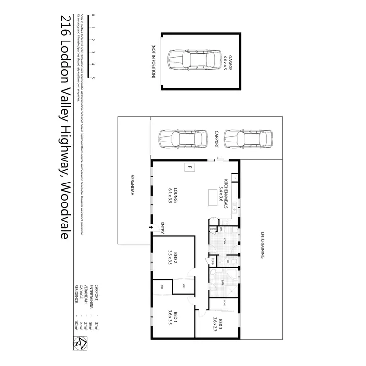 Floorplan of Homely house listing, 216 Loddon Valley Highway, Woodvale VIC 3556