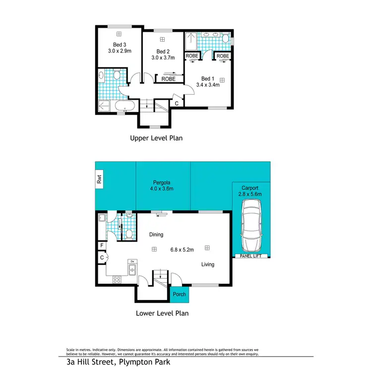 Floorplan of Homely townhouse listing, 3A Hill Street, Plympton Park SA 5038