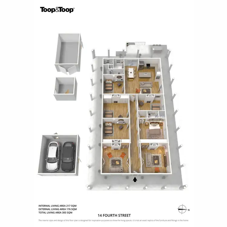 Floorplan of Homely house listing, 14 Fourth Street, Tranmere SA 5073