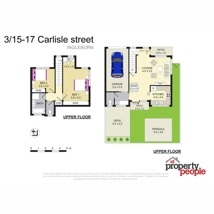 Floorplan of Homely townhouse listing, 3/15-17 Carlisle Street, Ingleburn NSW 2565