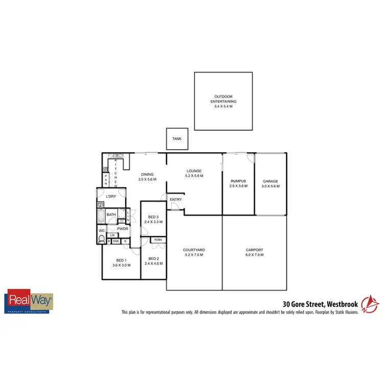 Floorplan of Homely house listing, 30 Gore Street, Westbrook QLD 4350