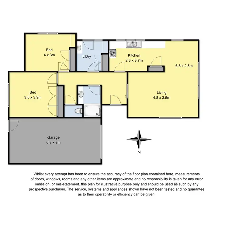 Floorplan of Homely house listing, 1/30 Gellibrand Street, Colac VIC 3250