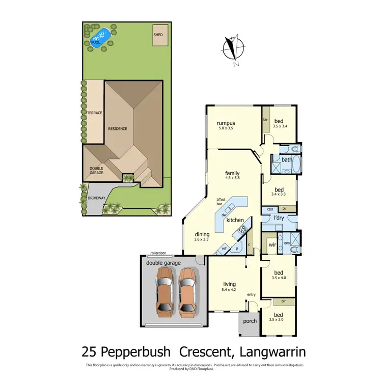 Floorplan of Homely house listing, 25 Pepperbush Crescent, Langwarrin VIC 3910