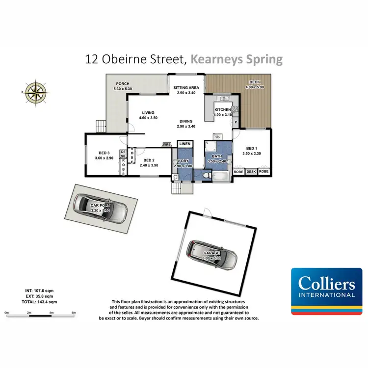 Floorplan of Homely house listing, 12 O'Beirne Street, Kearneys Spring QLD 4350
