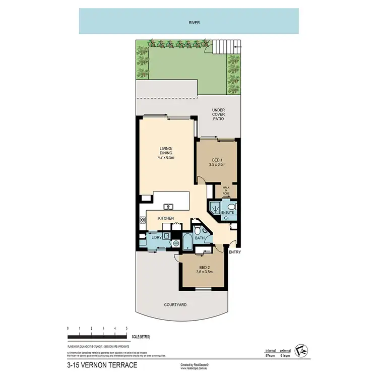 Floorplan of Homely apartment listing, 15 Vernon Terrace, Teneriffe QLD 4005