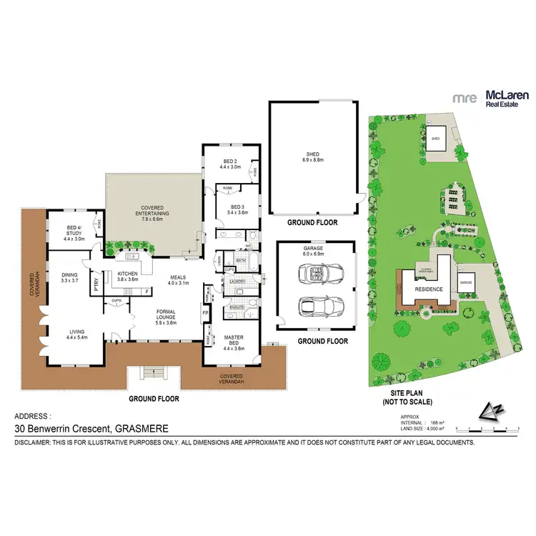 Floorplan of Homely house listing, 30 Benwerrin Crescent, Grasmere NSW 2570