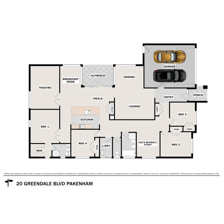 Floorplan of Homely house listing, 20 Greendale Boulevard, Pakenham VIC 3810