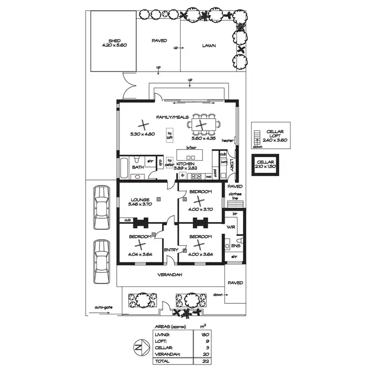 Floorplan of Homely house listing, 44 Eaton Street, Cumberland Park SA 5041