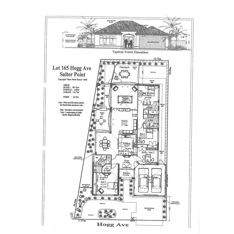 Floorplan of Homely house listing, 28 Hogg Avenue, Salter Point WA 6152