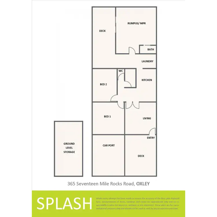 Floorplan of Homely house listing, 365 Seventeen Mile Rocks Road, Oxley QLD 4075