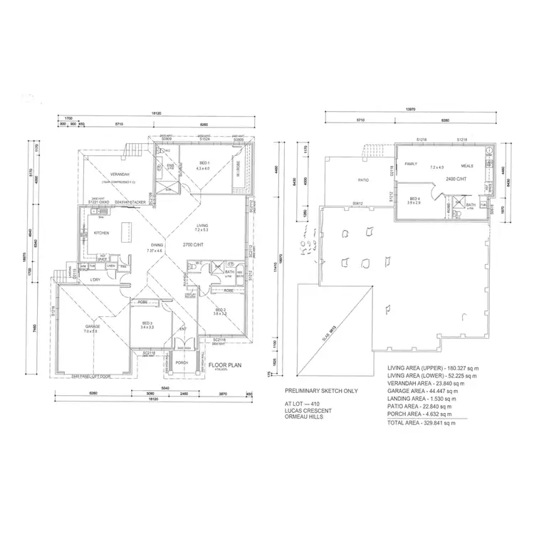 Floorplan of Homely house listing, 14 Lucas Crescent, Ormeau Hills QLD 4208