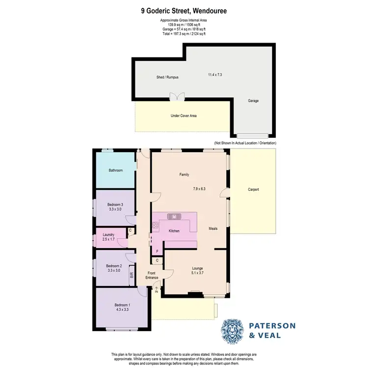 Floorplan of Homely house listing, 9 Goderic Street, Wendouree VIC 3355