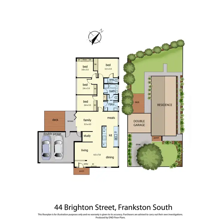 Floorplan of Homely house listing, 44 Brighton Street, Frankston South VIC 3199