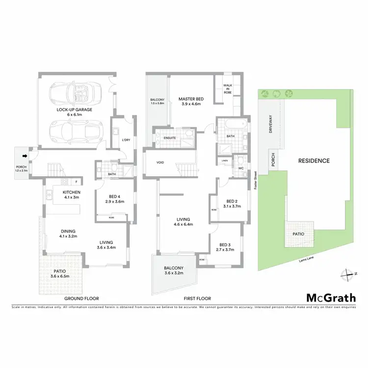 Floorplan of Homely townhouse listing, 4/20 Foster Street, Lennox Head NSW 2478