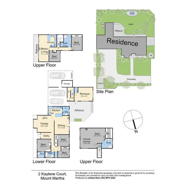Floorplan of Homely house listing, 2 Kaylene Court, Mount Martha VIC 3934