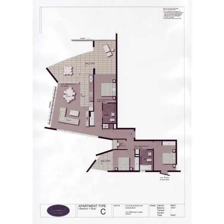Floorplan of Homely apartment listing, 64/82 O'Connell Street, Kangaroo Point QLD 4169