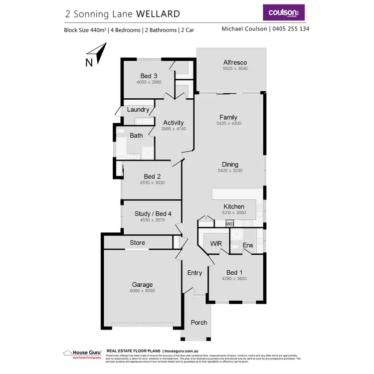 Floorplan of Homely house listing, 2 Sonning Lane, Wellard WA 6170