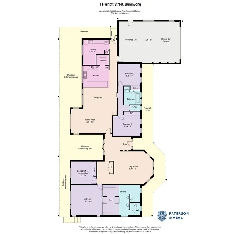 Floorplan of Homely house listing, 1 Herriott Street, Buninyong VIC 3357