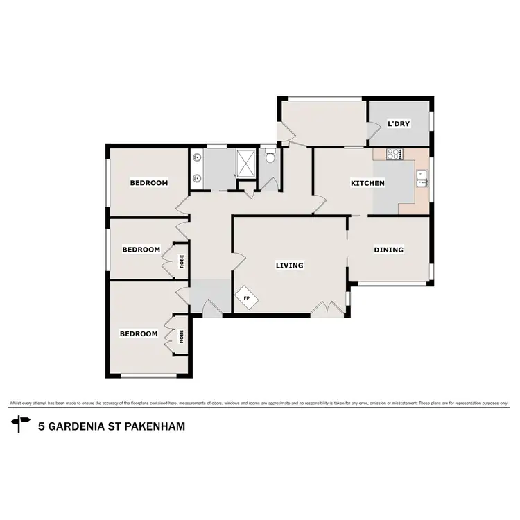 Floorplan of Homely house listing, 5 Gardenia Street, Pakenham VIC 3810