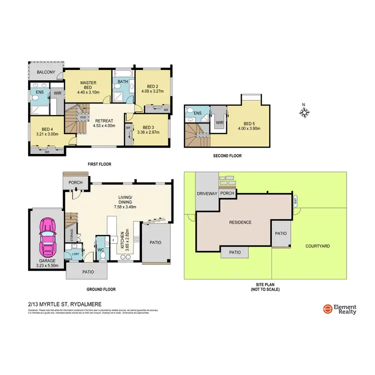 Floorplan of Homely house listing, 13A Myrtle Street, Rydalmere NSW 2116