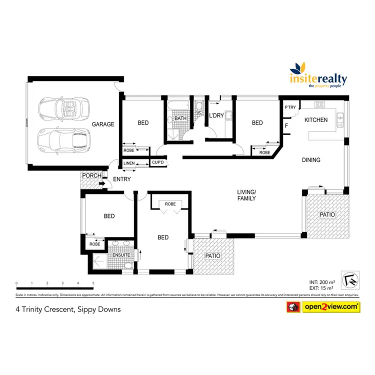 Floorplan of Homely house listing, 4 Trinity Crescent, Sippy Downs QLD 4556