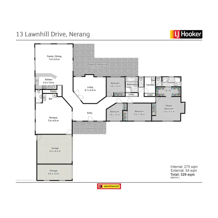 Floorplan of Homely house listing, 13 Lawnhill Drive, Nerang QLD 4211