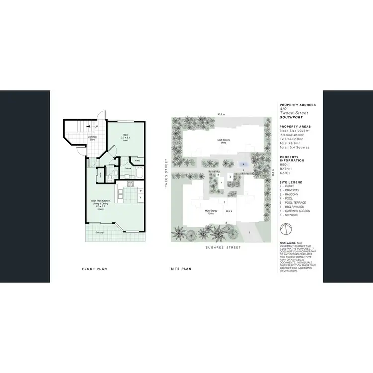Floorplan of Homely unit listing, 4/9 Tweed Street, Southport QLD 4215