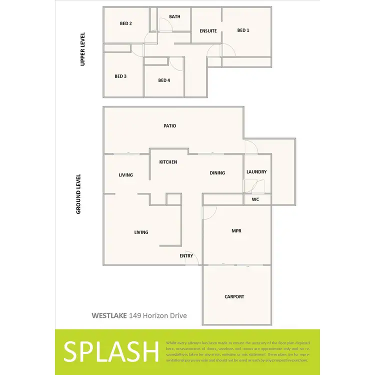 Floorplan of Homely house listing, 149 Horizon Drive, Westlake QLD 4074