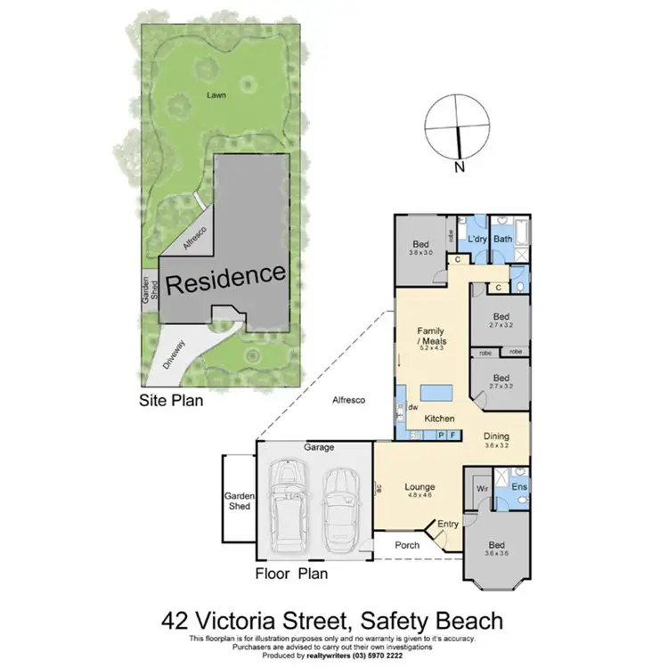 Floorplan of Homely house listing, 42 Victoria Street, Safety Beach VIC 3936