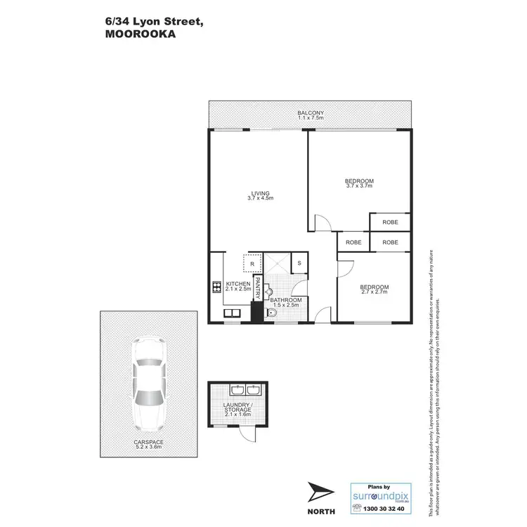 Floorplan of Homely unit listing, 6/34 Lyon Street, Moorooka QLD 4105