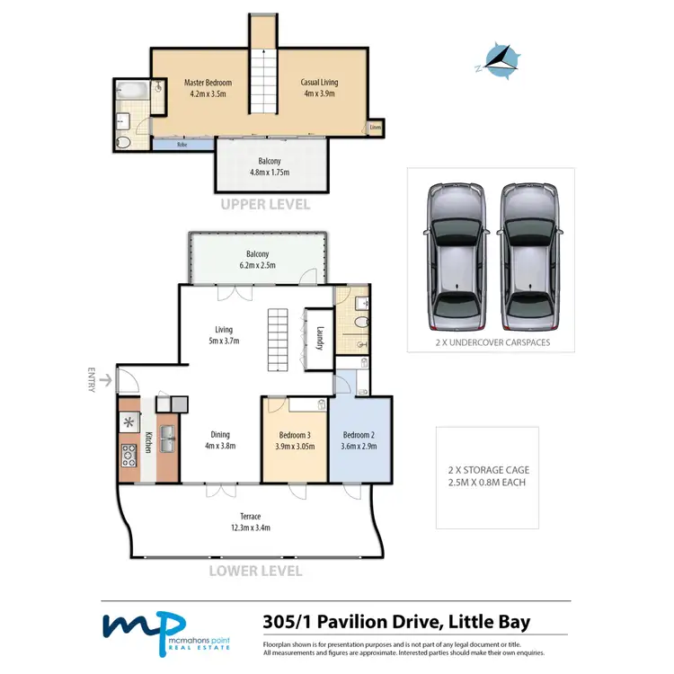 Floorplan of Homely apartment listing, 305/1 Pavilion Drive, Little Bay NSW 2036
