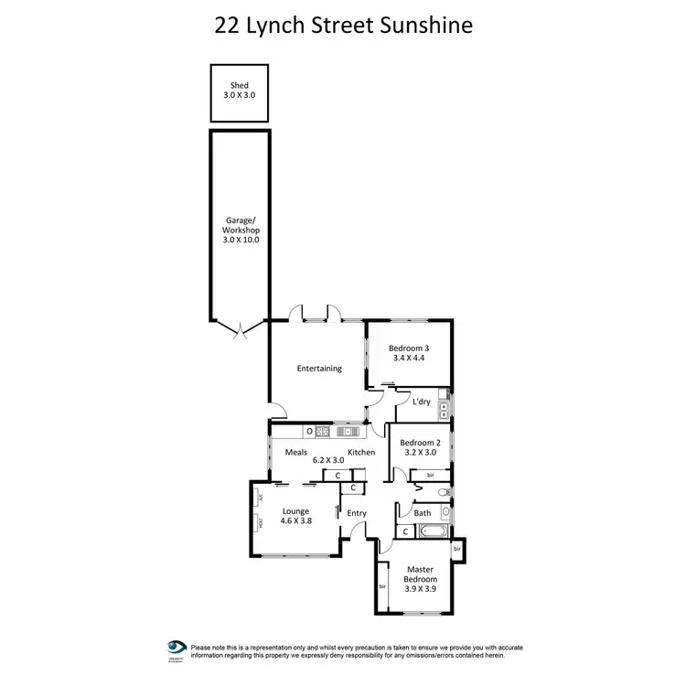 Floorplan of Homely house listing, 22 Lynch Street, Sunshine VIC 3020