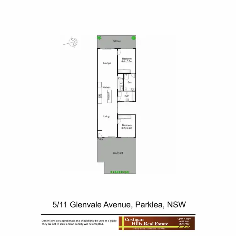Floorplan of Homely unit listing, 5/11 Glenvale Avenue, Parklea NSW 2768