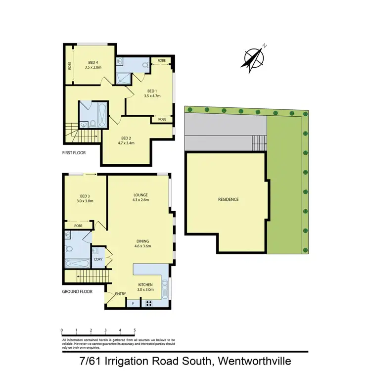 Floorplan of Homely townhouse listing, 7/61 Irrigation Road, South Wentworthville NSW 2145