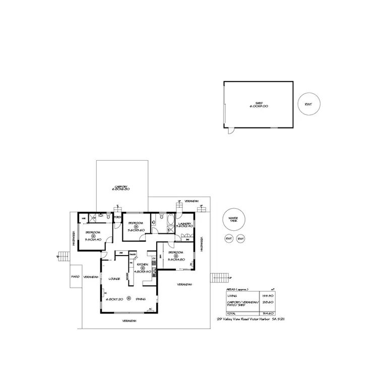 Floorplan of Homely rural property listing, 29 Valley View Road, Victor Harbor SA 5211