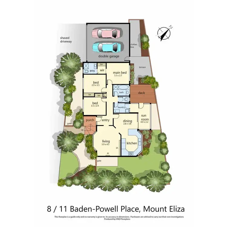 Floorplan of Homely unit listing, 8/11 Baden Powell Place, Mount Eliza VIC 3930