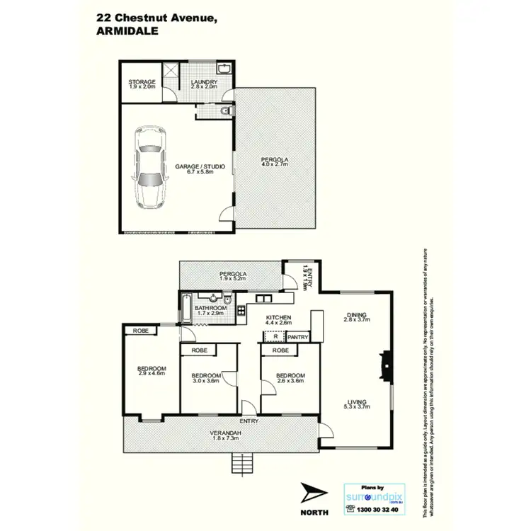 Floorplan of Homely house listing, 22 Chestnut Avenue, Armidale NSW 2350