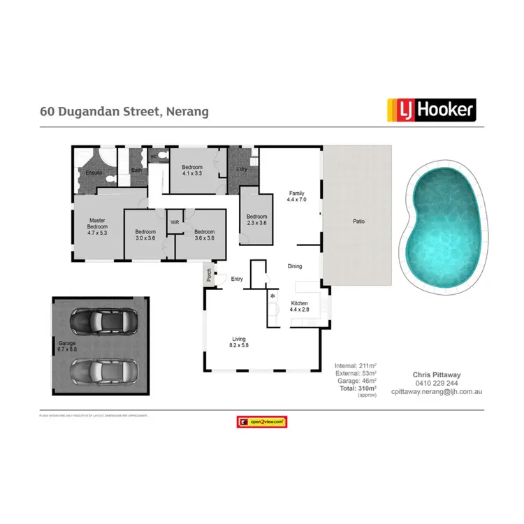 Floorplan of Homely house listing, 60 Dugandan Street, Nerang QLD 4211