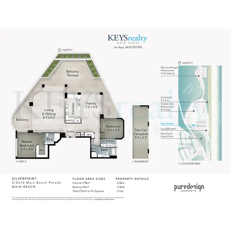 Floorplan of Homely apartment listing, 5/3510 Main Beach Parade, Main Beach QLD 4217