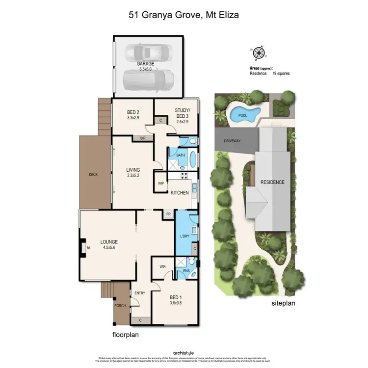 Floorplan of Homely house listing, 51 Granya Grove, Mount Eliza VIC 3930
