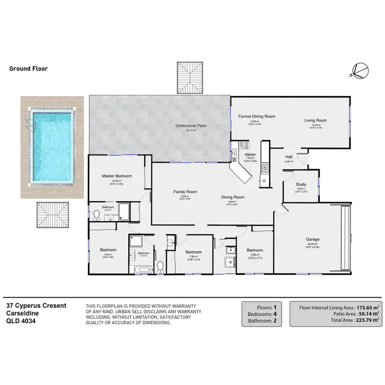 Floorplan of Homely house listing, 37 Cyperus Crescent, Carseldine QLD 4034