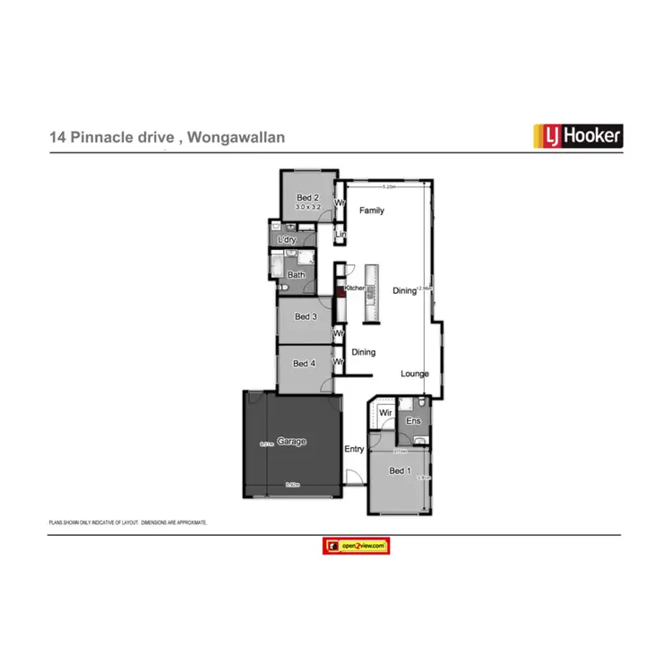 Floorplan of Homely house listing, 14 Pinnacle Drive, Wongawallan QLD 4210