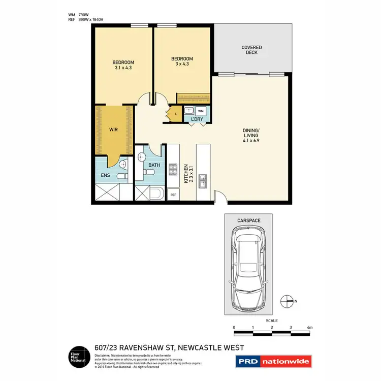 Floorplan of Homely house listing, 607/23 Ravenshaw Street, Newcastle West NSW 2302