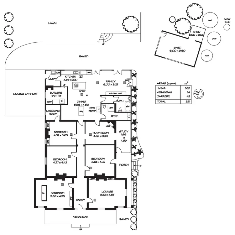 Floorplan of Homely house listing, 16 Spencer Street, Stirling SA 5152